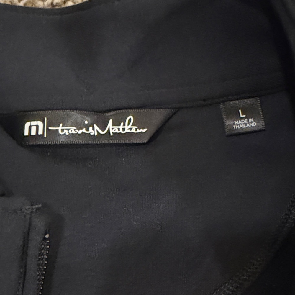 Men's Travis Matthew Black Wunderlust Full Zip Soft Jacket Size Large - Picture 2 of 8
